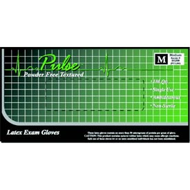 Pulse Latex glove: Small, Powder-Free, Textured, Chlorinated, Non-Sterile, box
