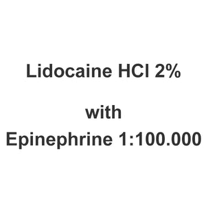 Lidocaine HCL 2% with Epinephrine 1:100,000, 1.7 mL Cartridges, 50/Box 08-A0100-1