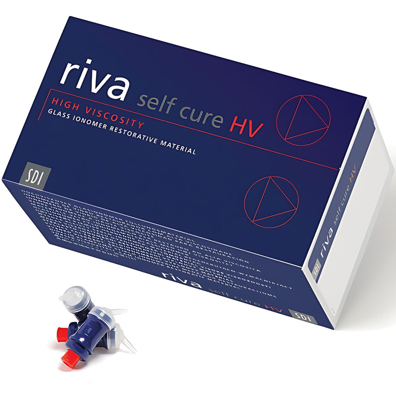 Riva Self Cure HV Capsules Regular Set Shade A3 Extra Light Yellow 50/bx 8630003