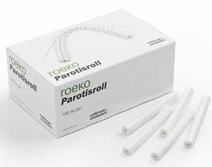 Roeko Parotisroll #2 (.375" x 3.125"; 10 mm dia x 80mm) Non-Sterile cotton | SurgiMac Dental Supply