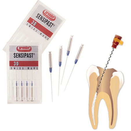 SensiPast #25 21mm Root Fillers, Has a Miniature Clutch in the mandrel