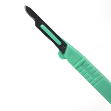 Scalpels Disposable Sterile Surgical Blade with plastic handle - MaxCut by SurgiMac | 10-4115 | | Disposable Medical Supplies, Handles with Blades, Knives and Scalpels, MaxCut, Surgical & Procedural, Surgical Blade, Surgical instruments | SurgiMac | Surgi