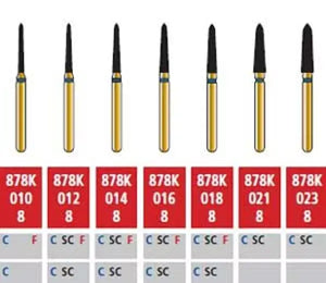 Alpen FG #KS1.012 Super Coarse Grit, KS Series Cylinder Diamond Bur. Package | SurgiMac Dental Supply
