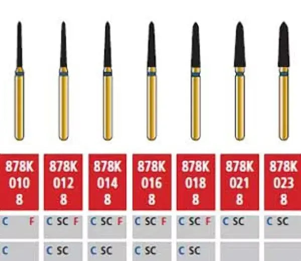 Alpen FG #KS1.012 Super Coarse Grit, KS Series Cylinder Diamond Bur. Package | SurgiMac Dental Supply