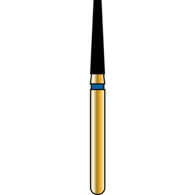 Alpen FG #847.016 Coarse Grit, Flat End Taper Diamond Bur. Package of 5 Burs | SurgiMac Dental Supply