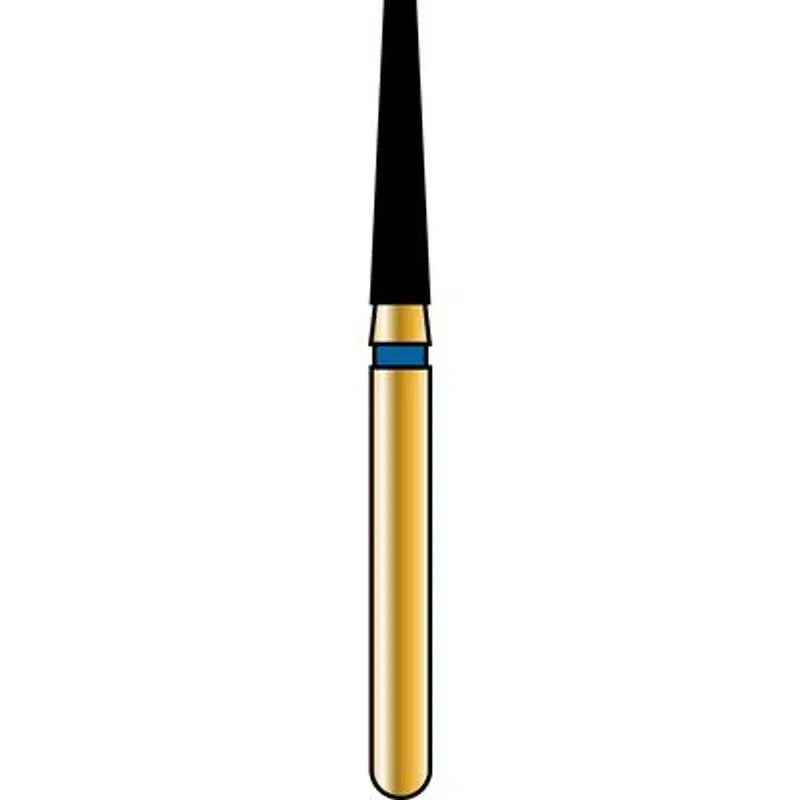 Alpen FG #847.016 Coarse Grit, Flat End Taper Diamond Bur. Package of 5 Burs | SurgiMac Dental Supply
