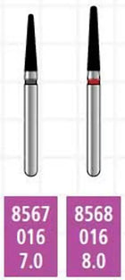 Alpen x1 FG #8568.016 Super Coarse Grit, Round End Taper, Single Use Diamond | SurgiMac Dental Supply