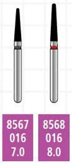 Alpen x1 FG #8568.016 Super Coarse Grit, Round End Taper, Single Use Diamond | SurgiMac Dental Supply