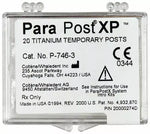 ParaPost XP P746-3 brown .036" (9mm) temporary titanium post, 20 post refill | SurgiMac Dental Supply