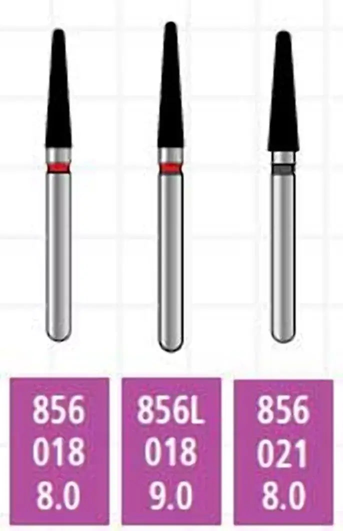 Alpen x1 FG #856.018 Super Coarse Grit, Round End Taper, Single Use Diamond | SurgiMac Dental Supply