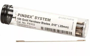 Pindex Saw Blades .25mm (.010"), Bulk Package of 100 Sawblades | SurgiMac Dental Supply