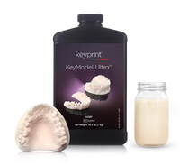 Keyprint KeyModel Ultra Laboratory 3D Printing Resin, Ivory, 4kg/Bottle | SurgiMac Dental Supply