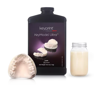 Keyprint KeyModel Ultra Laboratory 3D Printing Resin, Ivory, 4kg/Bottle | SurgiMac Dental Supply
