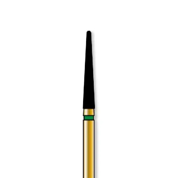 Alpen FG #856L.021 Coarse Grit, Long Round End Taper Diamond Bur. Package of 5 | SurgiMac Dental Supply