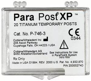 ParaPost P46-3 brown .036" (.9mm) Temporary Titanium Posts, 20/Pk | SurgiMac Dental Supply