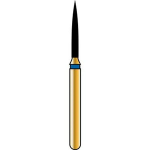 Alpen FG #863.012 Coarse Grit, Flame Shaped Diamond Bur. Package of 5 Burs | SurgiMac Dental Supply