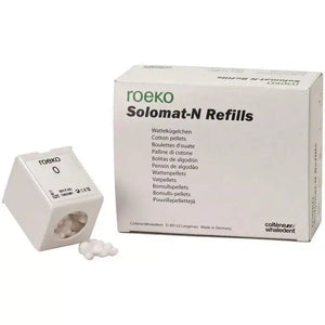 Roeko Solomat-N Cotton #0 Pellet Refills, 4.8 mm, package of 6 cartridges | SurgiMac Dental Supply