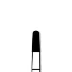 Alpen FG #1172 Round End Tapered Fissure Carbide Bur, Package of 10 | SurgiMac Dental Supply