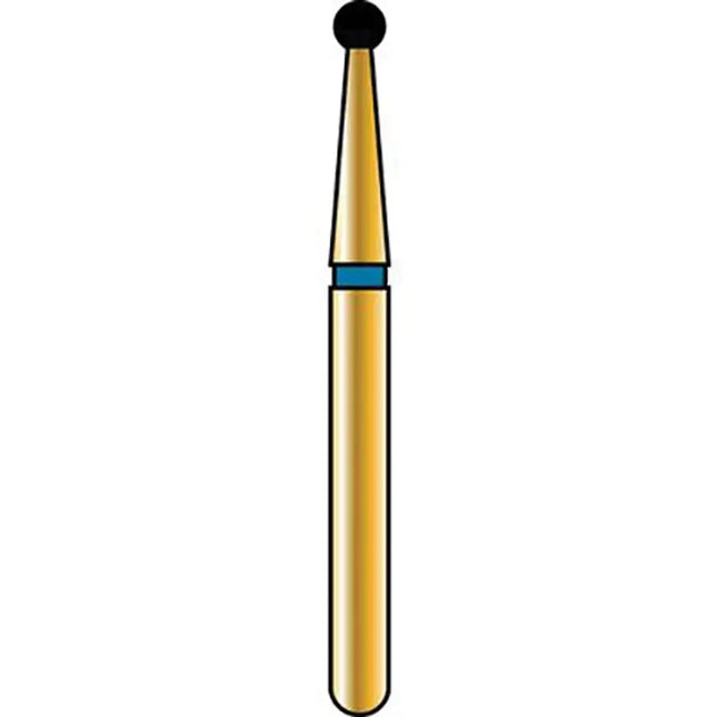 Alpen FG #801.014 Coarse Grit, Round Diamond Bur. Package of 5 Burs | SurgiMac Dental Supply
