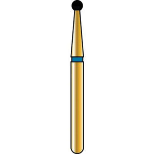 Alpen FG #801.014 Coarse Grit, Round Diamond Bur. Package of 5 Burs | SurgiMac Dental Supply