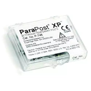 ParaPost XP P746-5 red .050" (1.25mm) temporary titanium post, 20 post refill | SurgiMac Dental Supply