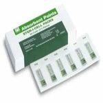 Hygenic Medium Absorbent Paper Points, White. Package of 180 points (cell pack) | SurgiMac Dental Supply