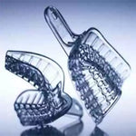 President Clear #1 Large Upper Full Arch Plastic Impression Trays, 12/Pk | SurgiMac Dental Supply