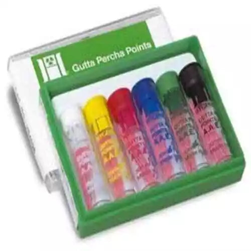 Hygenic Medium-Fine Gutta Percha Points. Box of 100 Points | SurgiMac Dental Supply