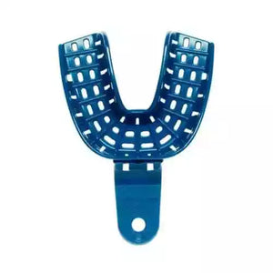 President Impression Trays Perforated Lower Full Arch, Medium #4, 12/Pk | SurgiMac Dental Supply