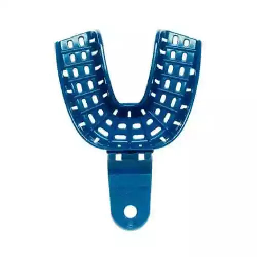 President Impression Trays Perforated Lower Full Arch, Medium #4, 12/Pk | SurgiMac Dental Supply