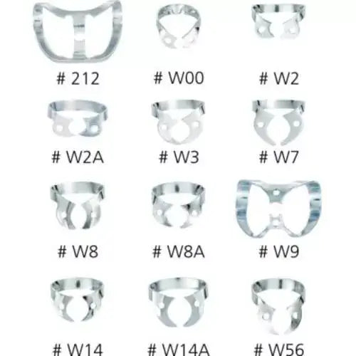 Hygenic #W00 Wingless Upper and Lower Premolar and Anterior Teeth Metal Rubber | SurgiMac Dental Supply