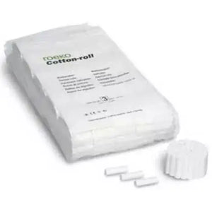 Roeko Size #3 Cotton Rolls, 1-1/2" x 1/2", Highly absorbent, Soft & smooth, Bag | SurgiMac Dental Supply