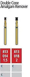 Alpen FG #813.018 Coarse Grit, Amalgam Remover Diamond Bur. Package of 5 Burs