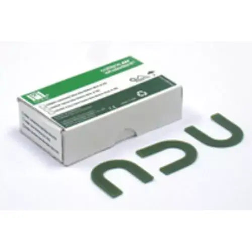 Hygenic Bite Wafers - U-shaped Green Extra Hard, Non-Laminated, Box of 36 | SurgiMac Dental Supply