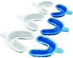 House Brand Fluoride Trays - Medium Hinged Dual Arch, Yellow Foam, 100/Pk | SurgiMac Dental Supply