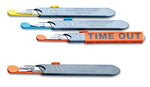 Sandel Safety Scalpels, #3 Handle with #10 Blade, TIME OUT Sleeve 2210-N-1