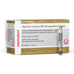 Septocaine 4% Articaine With Epinephrine 1:100,000 - Box of 50 Cartridges (1.7 mL Each) 01A1400-1