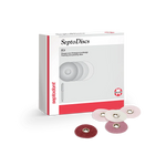 SeptoDiscs Kit Assorted Abrasive Discs 120 Assorted 1/2&rdquo; and 1 Pop-On Mandrel 01C4001