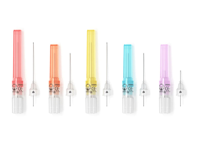 Septodont Septoject 25 Long Red Needles, Disposable Sterile for use on Standard 1.8 ml 01N1252