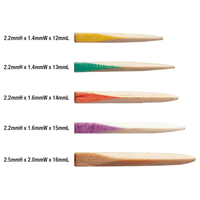 SeptoWedges Assorted Anatomical Wooden Wedges Refill, 100/Pk 01C4020