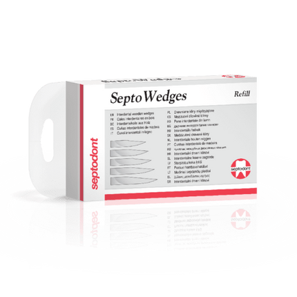 Septodont | Septodont SeptoWedges Assorted Anatomical Wooden Wedges Refill, 100/Pk | 01C4020