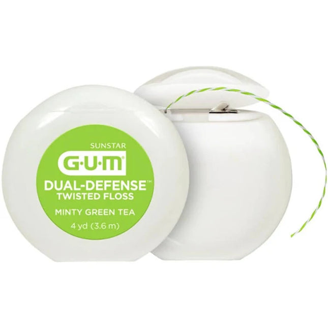 Sunstar | GUM Dual Defense Twisted Floss 4-yard, 144/bx | 2008PQ