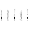 Two Striper Assorted ShortCut bur pack, FG, 5/pk. Contains 770.8CS, 703.8CS
