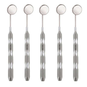 SurgiMac #5 Front Surface Mirror with Ergonomic Handle, Cone Socket/Simple Stem, 5/Pk 10-118CS