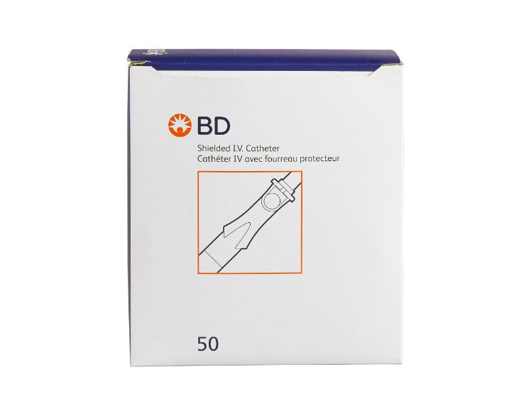 BD Insyte Autoguard 22G 1 Inch Peripheral IV Catheter with Retracting Safety Needle 381423