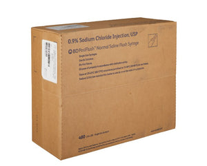 BD PosiFlush IV Flush Solution Sodium Chloride, Preservative Free 0.9% Injection Prefilled Syringe 306546-Bx
