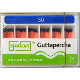 Spident Gutta Percha Points size #30, Hand Rolled / Color Coded, Package of 120
