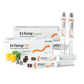 EsTemp Eugenol Temporary Cement. Easy mix & loss save syringe type. Possible