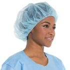 O&M Halyard Inc | Bouffant Cap X-Large Blue Elastic Closure | 69803-PK/100