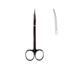 SurgiMac | SurgiMac Goldman-Fox Curved Scissors, Stainless Steel, Black Series, 1/Pk | 16-2601-B